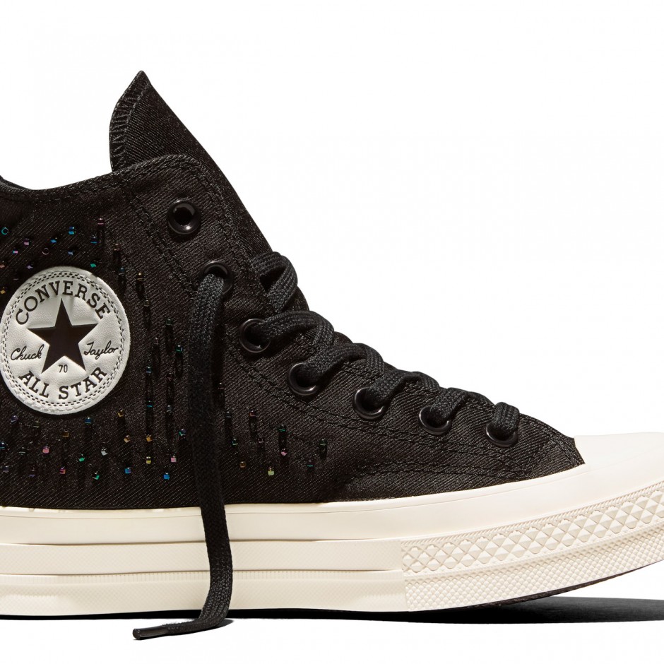 Γυναικεία Sneakers Μαύρα - Converse Chuck 70 Beads