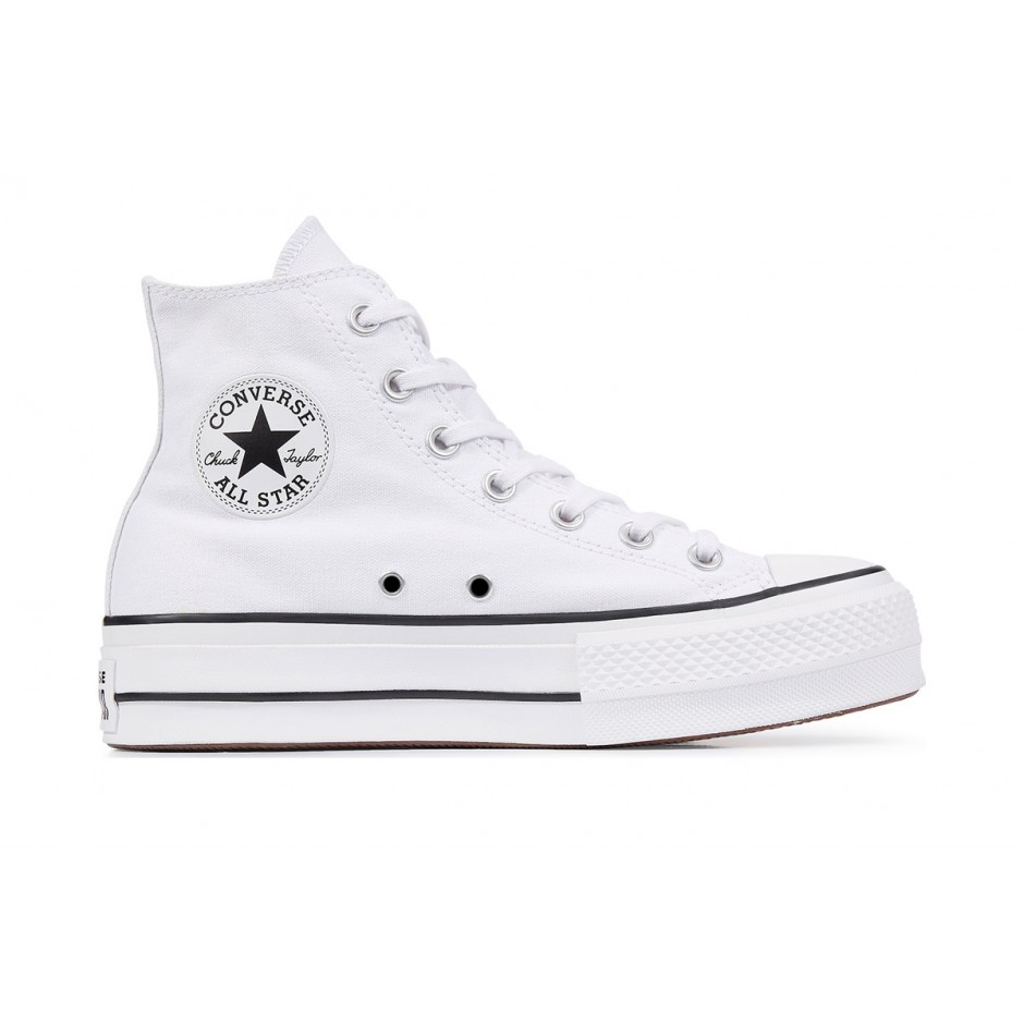 Γυναικεία Sneakers Λευκά - Converse Chuck Taylor All Star Canvas Platform