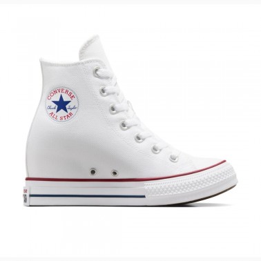 Γυναικεία Sneakers Λευκά - Converse Chuck Taylor All Star Classic Wedge Platform