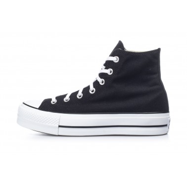 Γυναικεία Sneakers Μαύρα - Converse Chuck Taylor All Star Canvas Platform