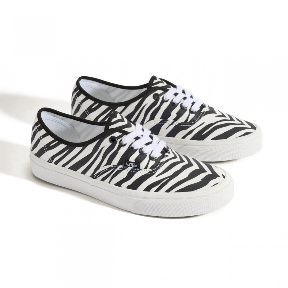 Γυναικεία Sneakers Λευκά-Μαύρα - Vans Authentic