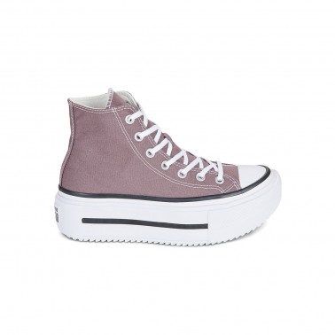 Γυναικεία Sneakers Βυσσινί - Converse Chuck Taylor All Star Lift Double Stack