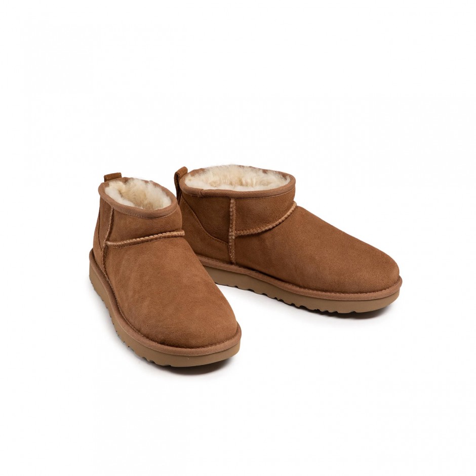 Γυναικεία Μποτάκια Καφέ - UGG Classic Ultra Mini