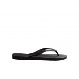 Γυναικείες Σαγιονάρες Μαύρες - Havaianas Top Logo Metallic Εικόνα 2