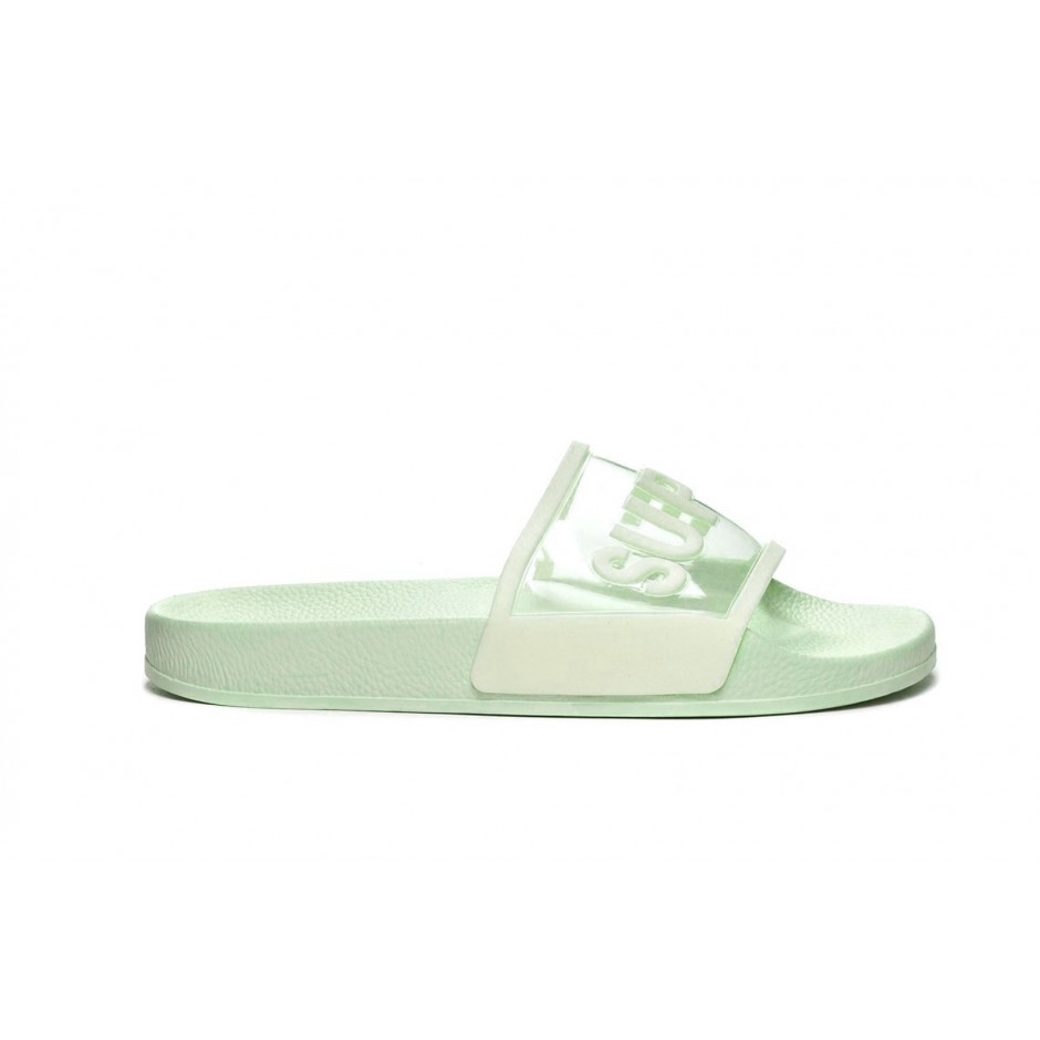 SUPERGA 1908 SLIDES CLEAR IDENTITY S51138W-H02 Lime