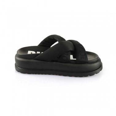 Γυναικεία Slides Μαύρα - Buffalo Palma Cross