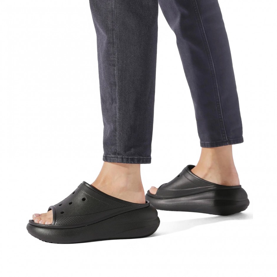 Γυναικεία Slides Μαύρα - Crocs Crush Slide