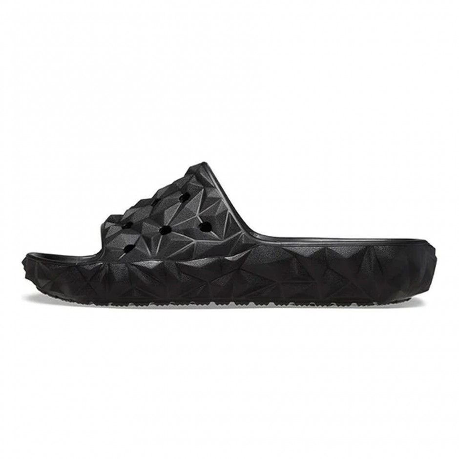 Γυναικεία Slides Μαύρα - Crocs Geometric 2.0