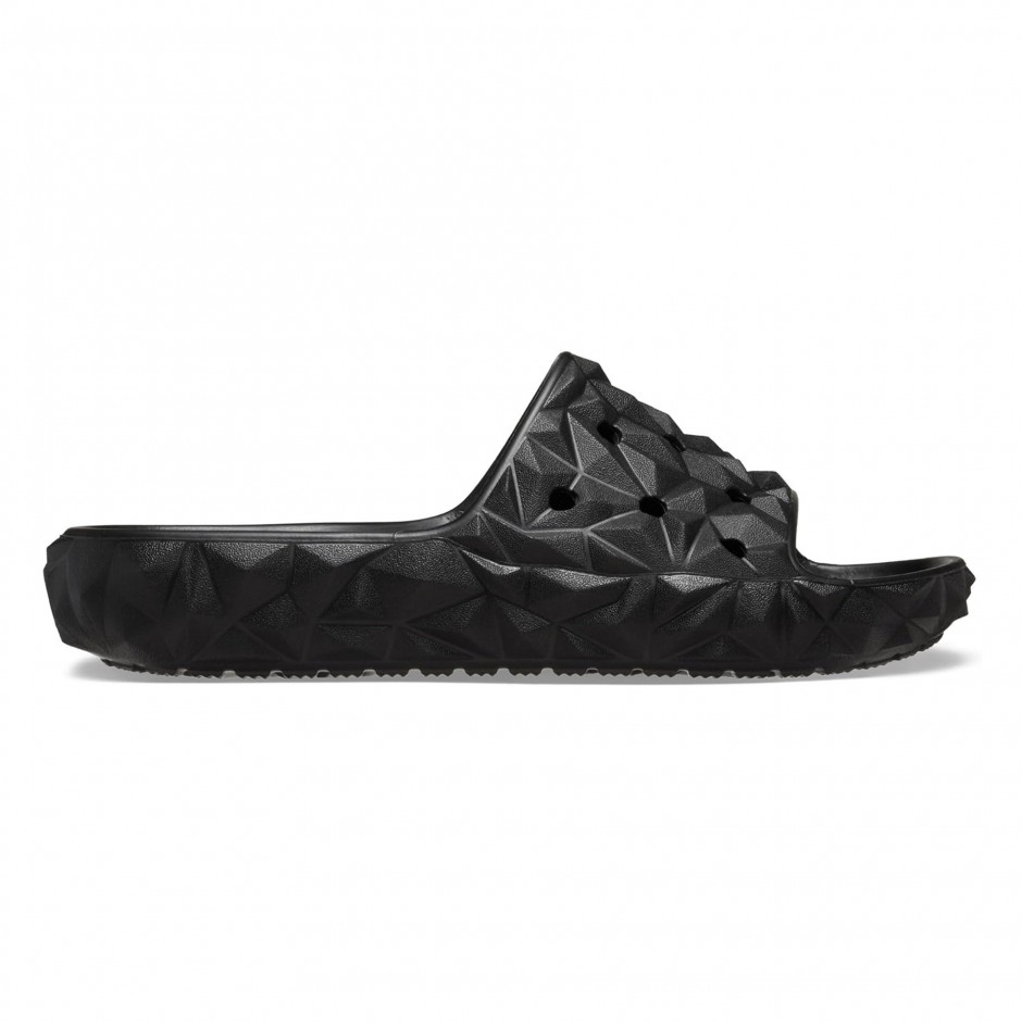 Γυναικεία Slides Μαύρα - Crocs Geometric 2.0