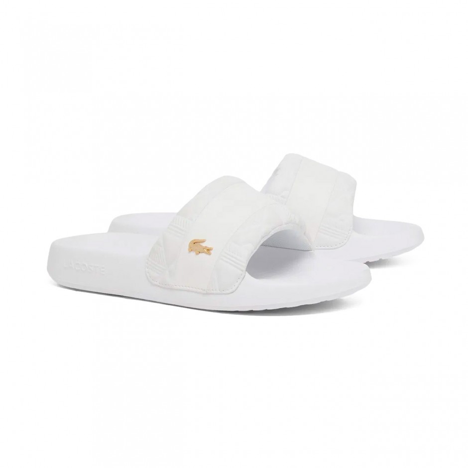 Women's Slides White - Lacoste Serve Slide Hybrid