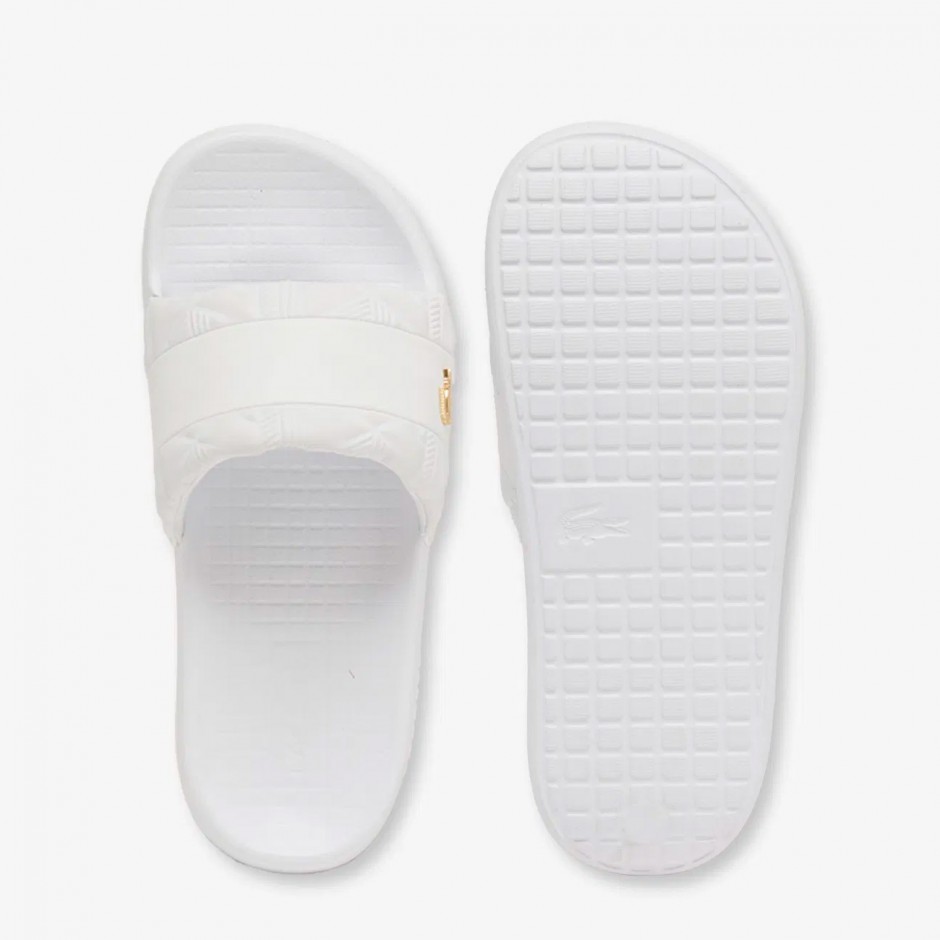 Women's Slides White - Lacoste Serve Slide Hybrid