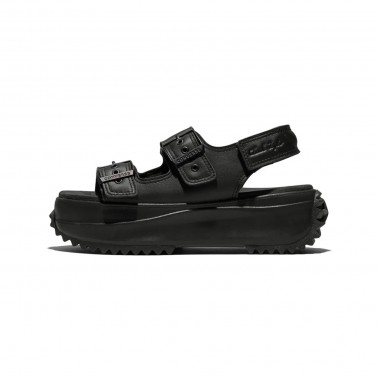 Γυναικεία Σανδάλια Μαύρα - Converse Run Star Sandal Platform Leather