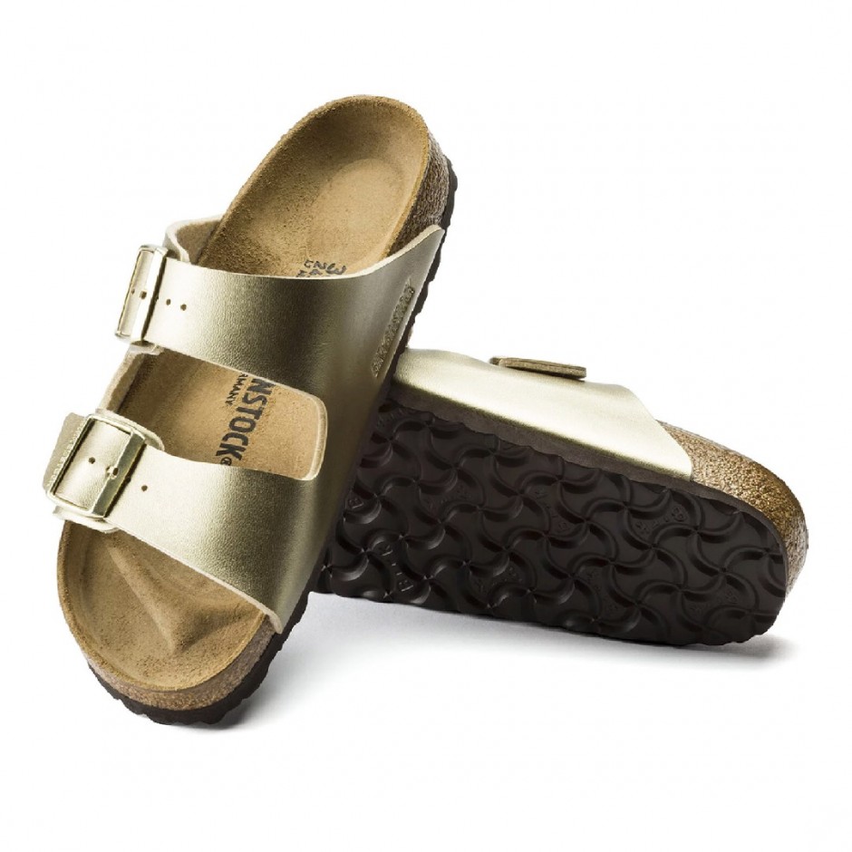 Γυναικεία Σανδάλια Χρυσά - Birkenstock Arizona