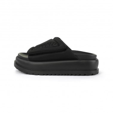 Γυναικεία Σανδάλια Μαύρα - Buffalo Palma Velcro