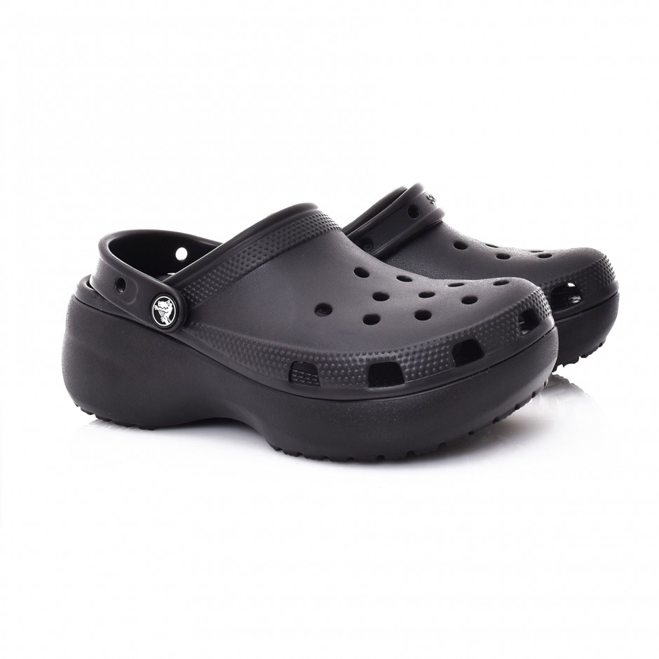 CROCS CLASSIC PLATFORM CLOG W 206750-001 Black