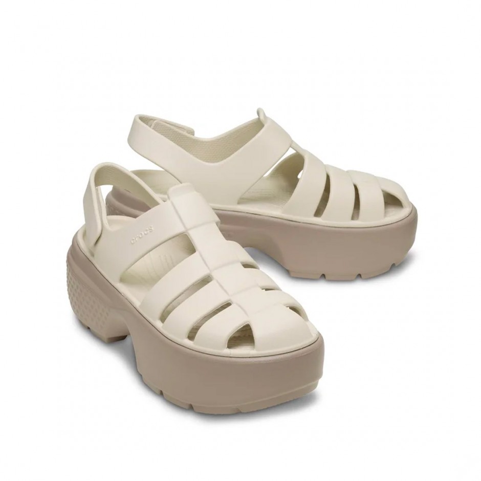 Γυναικεία Σανδάλια Εκρού - Crocs Stomp Fisherman