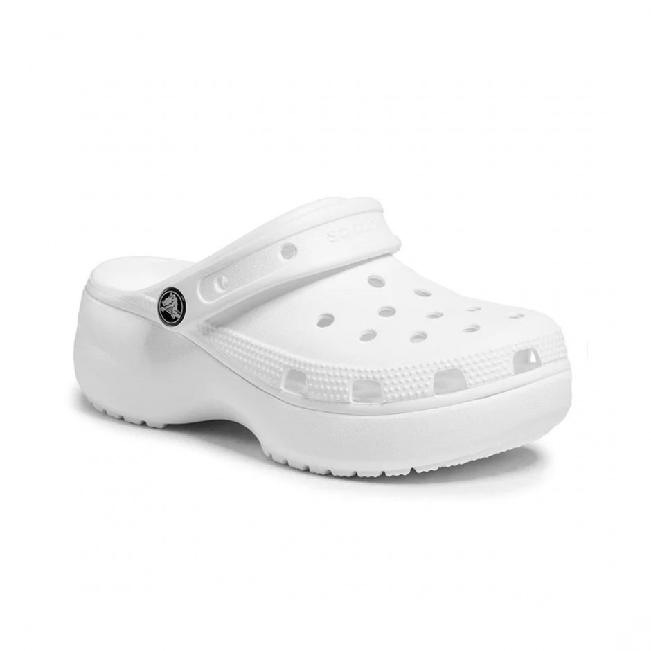 CROCS CLASSIC PLATFORM CLOG W 206750-100 White