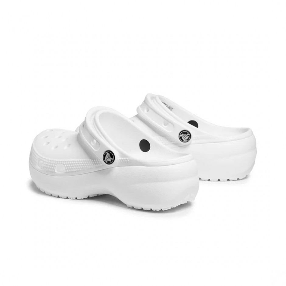 CROCS CLASSIC PLATFORM CLOG W 206750-100 White