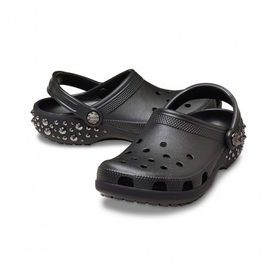 CROCS CLASSIC STUDDED CLOG 211596-001 Black