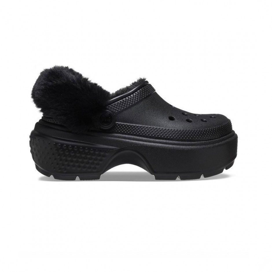 Γυναικεία Σανδάλια Μαύρα - Crocs Stomp Lined