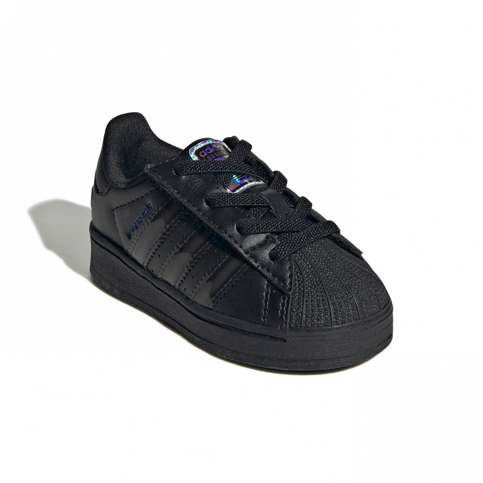 Βρεφικά Sneakers Μαύρα - adidas Originals Superstar Led Lights Comfort Closure