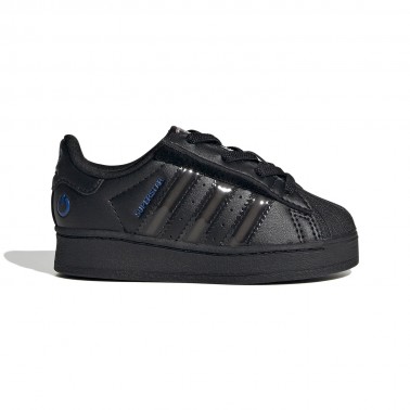 Βρεφικά Sneakers Μαύρα - adidas Originals Superstar Led Lights Comfort Closure