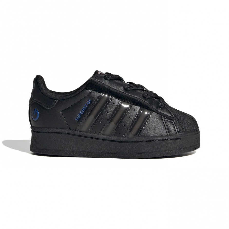 Βρεφικά Sneakers Μαύρα - adidas Originals Superstar Led Lights Comfort Closure