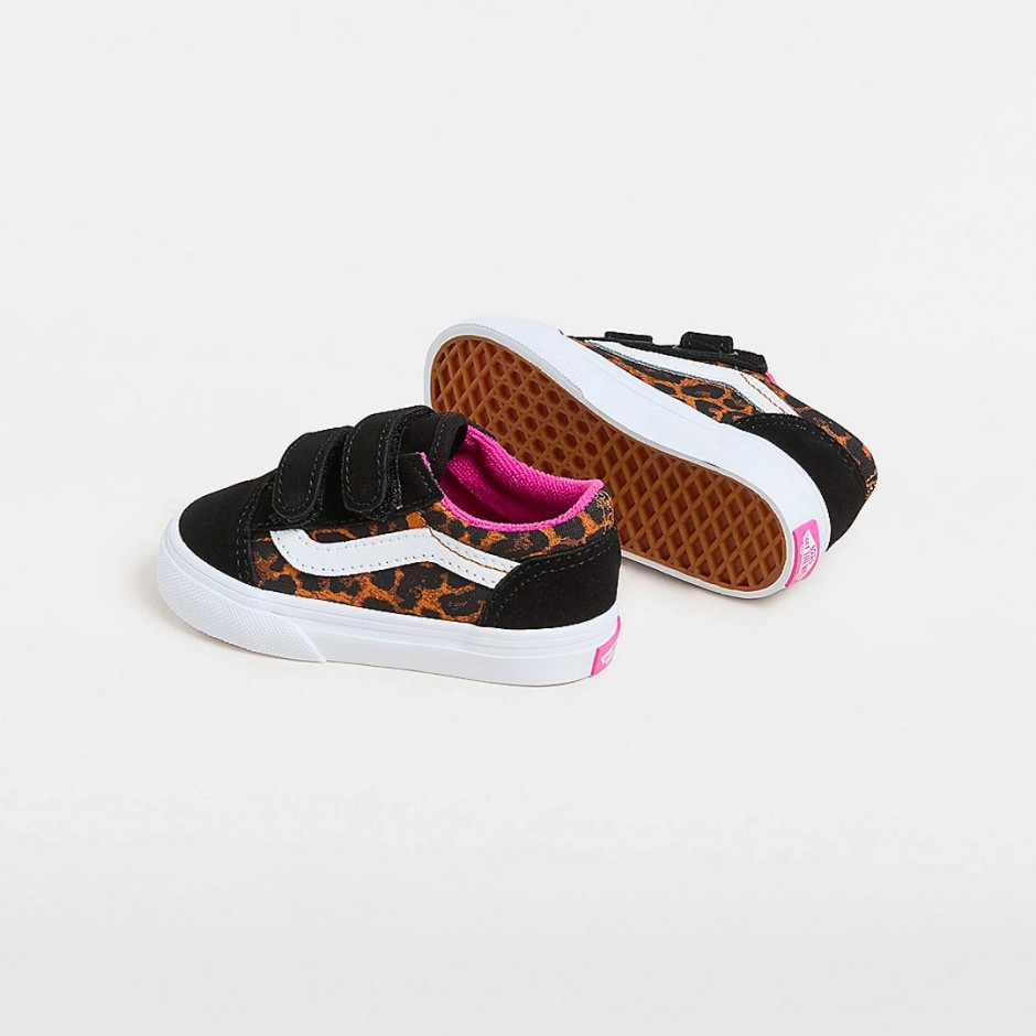 Βρεφικά Sneakers Πολύχρωμα - Vans Old Skool V Leopard Pop