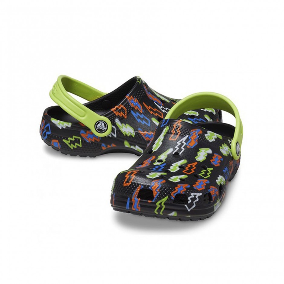 Βρεφικά Σανδάλια Μαύρα - Crocs Classic Lightning Bold