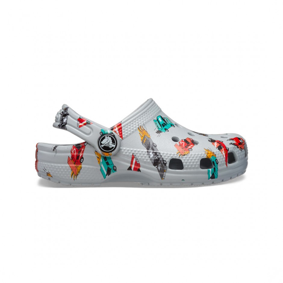 CROCS CLASSIC RACE CARS GRAPHIC CG T 210992-1NN Grey
