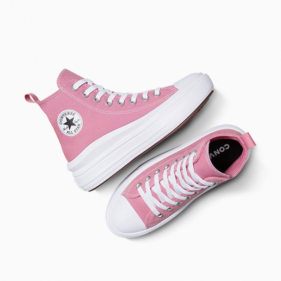 Εφηβικά Sneakers Ροζ - Converse Chuck Taylor All Star Move Platform