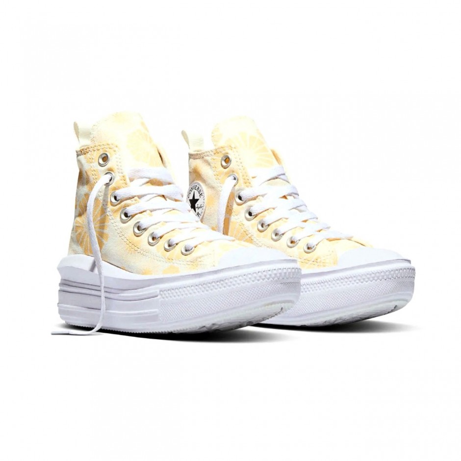 Εφηβικά Sneakers Κίτρινα - Converse Chuck Taylor All Star Move Platform Sunshine