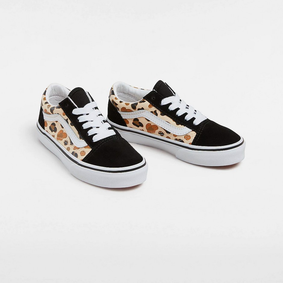 Εφηβικά Sneakers Πολύχρωμα - Vans Old Skool Leopard Glitter