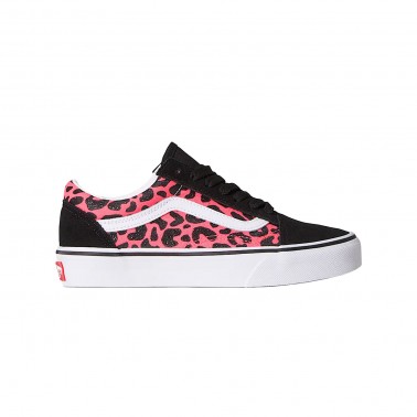 Εφηβικά Sneakers Φούξια - Vans Old Skool Glitter Leopard