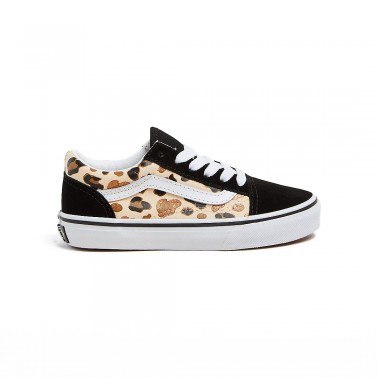 Εφηβικά Sneakers Πολύχρωμα - Vans Old Skool Leopard Glitter
