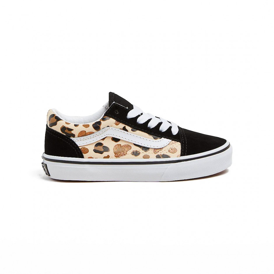 Εφηβικά Sneakers Πολύχρωμα - Vans Old Skool Leopard Glitter