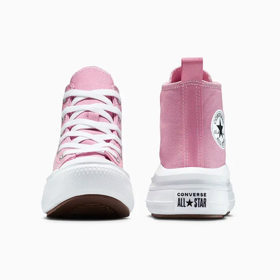 Παιδικά Sneakers Ροζ - Converse Chuck Taylor All Star Lift Platform Embroidered Flowers