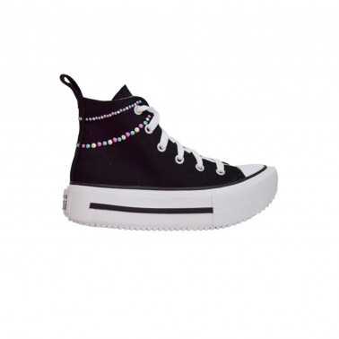 Παιδικά Sneakers Μαύρα - Converse Chuck Taylor All Star Lift Platform Polka Dots
