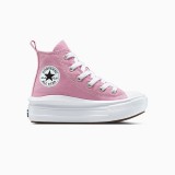 Παιδικά Sneakers Ροζ - Converse Chuck Taylor All Star Lift Platform Embroidered Flowers Εικόνα 