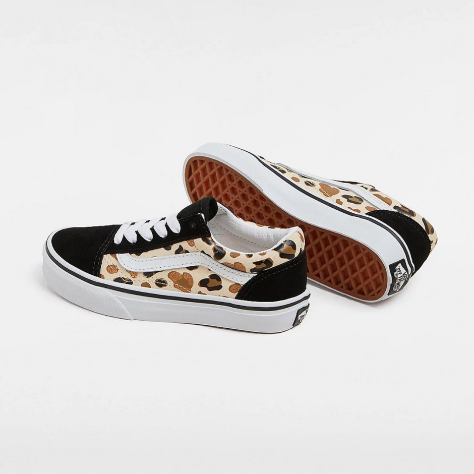 Παιδικά Sneakers Πολύχρωμα - Vans Old Skool Leopard Glitter