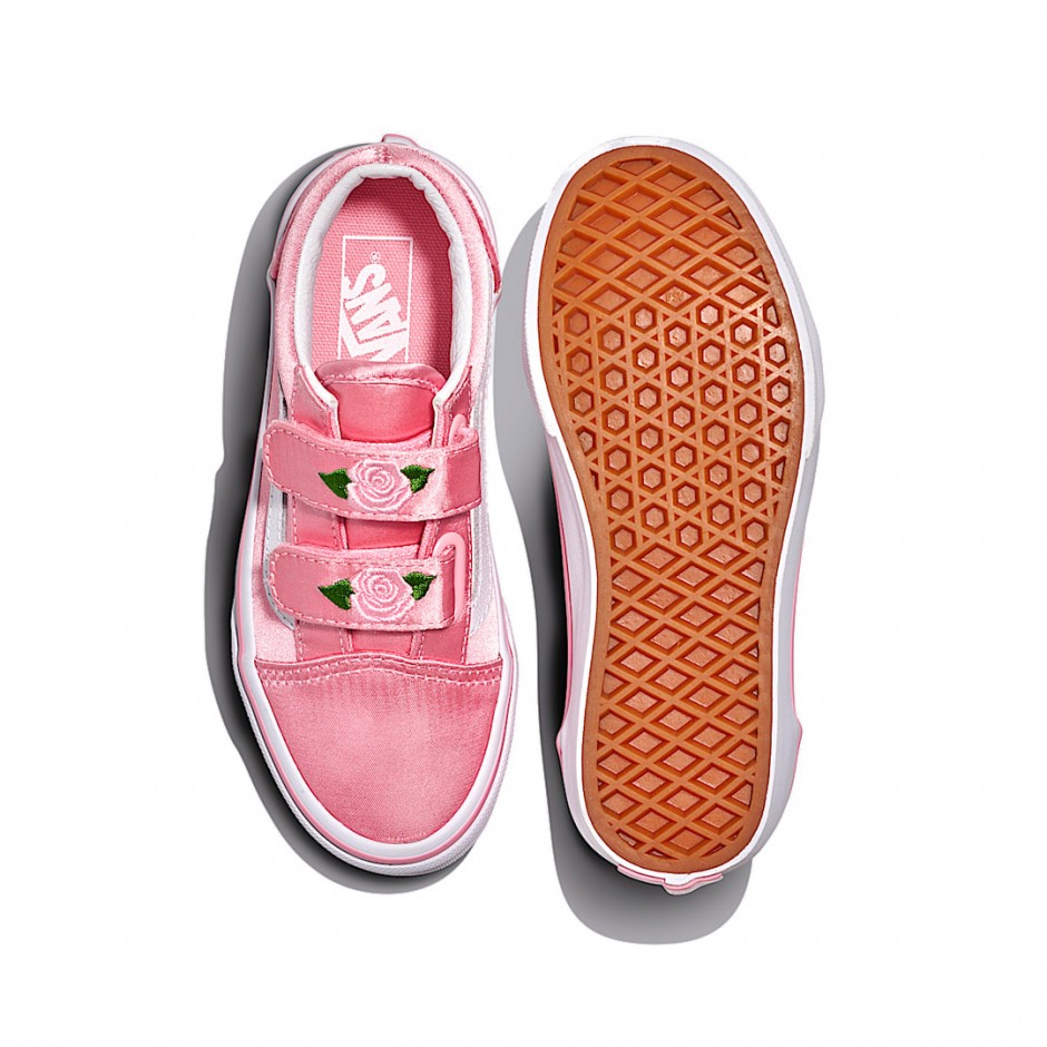 Παιδικά Sneakers Ροζ - Vans Old Skool V Satin Rose