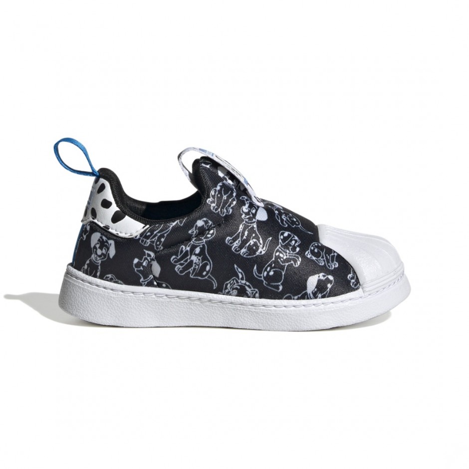 Βρεφικά Sneakers Μαύρα - adidas Originals x Disney 101 Dalmatians Superstar 360