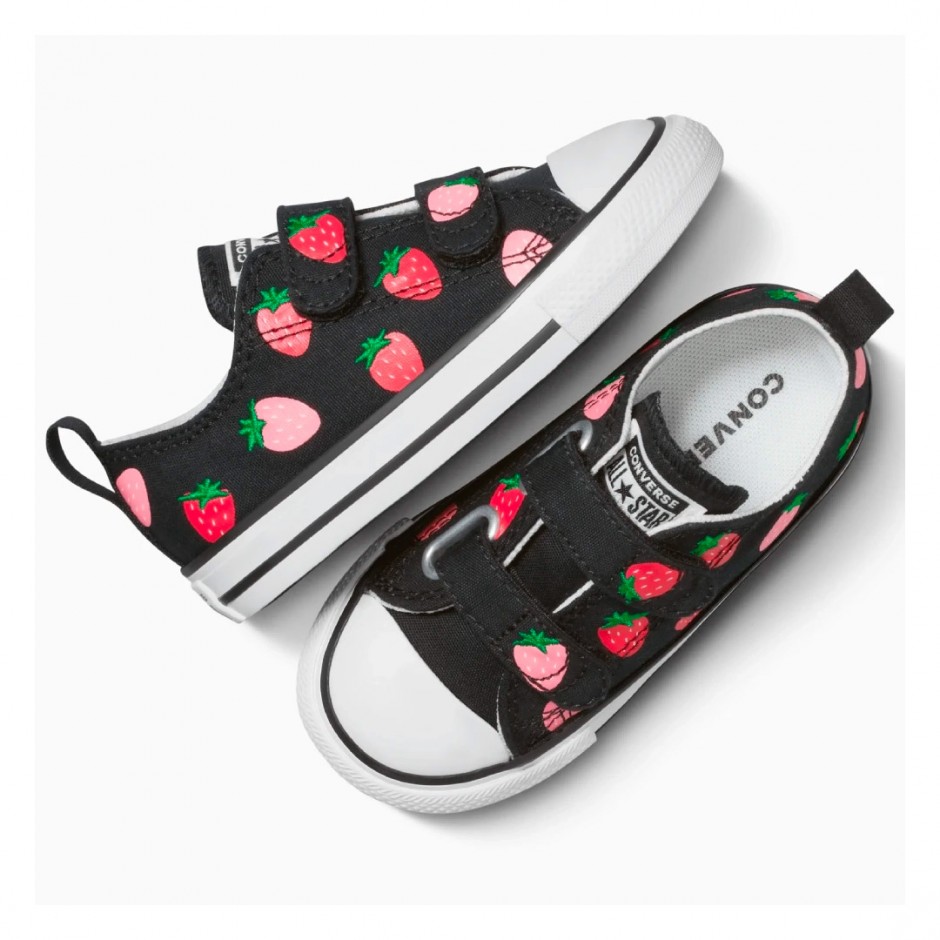 Βρεφικά Sneakers Μαύρα - Converse Chuck Taylor All Star 2V