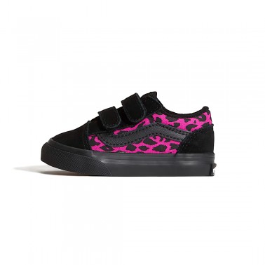 Βρεφικά Sneakers Μαύρα - Vans Old Skool V Leopard 