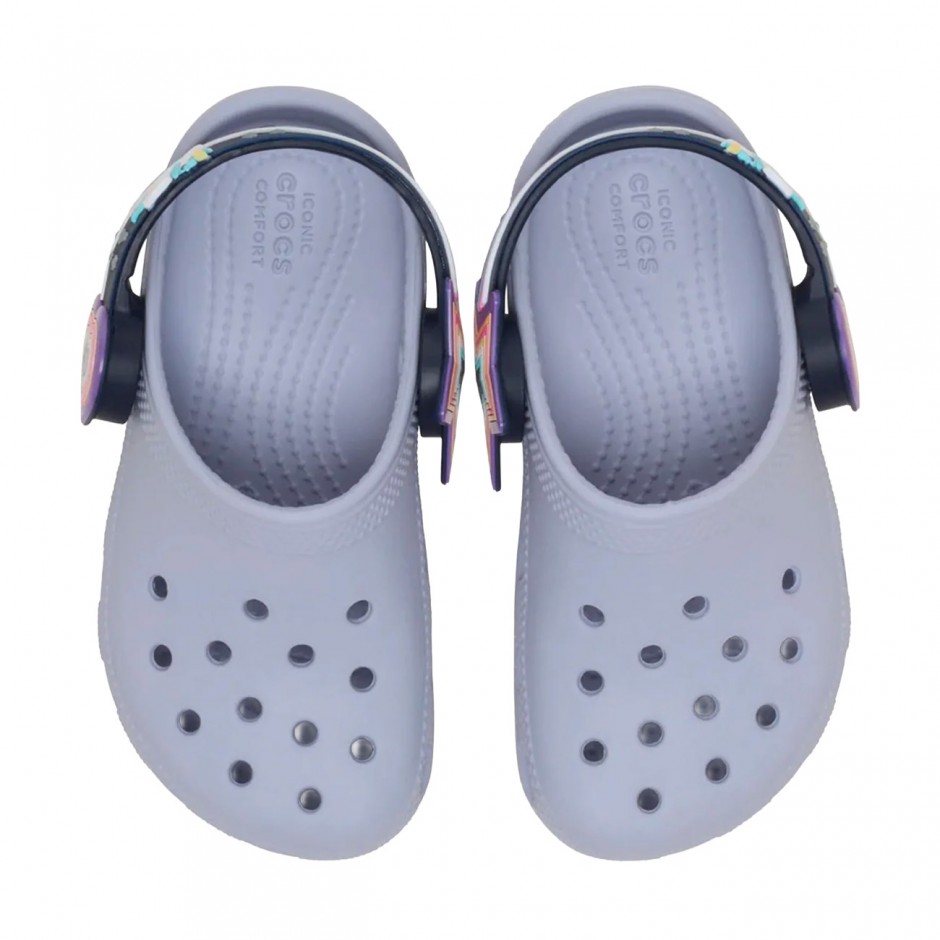 Baby Sandals Lilac - Crocs Classic Imagination Lights Backstrap Clog