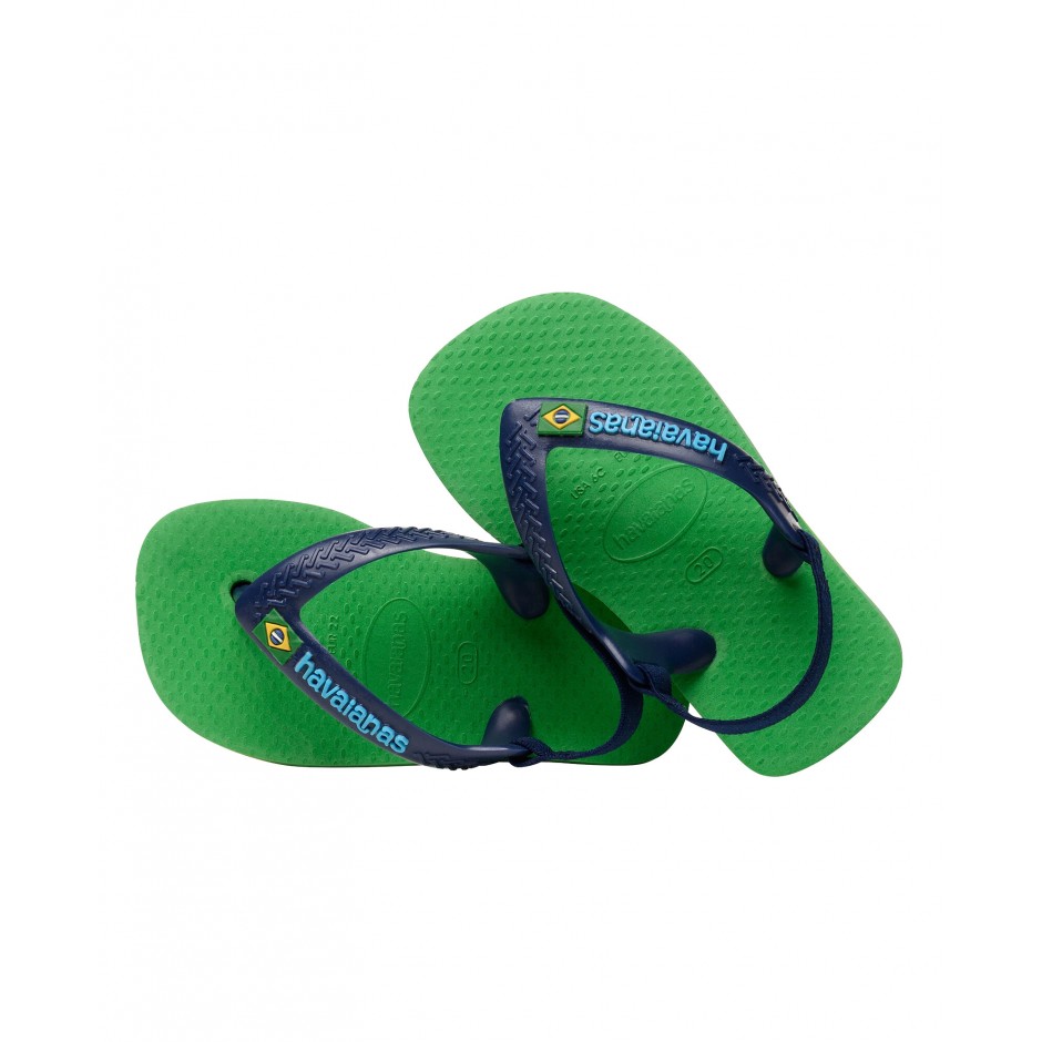 HAVAIANAS BABY BRASIL LOGO 4140577-2715 Πράσινο
