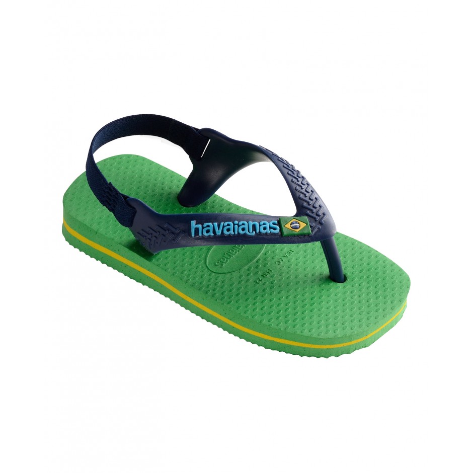 HAVAIANAS BABY BRASIL LOGO 4140577-2715 Πράσινο