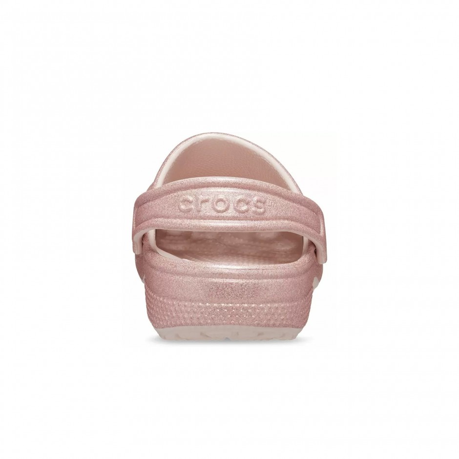 CROCS CLASSIC GLITTER CLOG K 206993-6WV Pink Gold