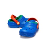 CROCS  CLASSIC LINED CLOG T 207009-4LB Royal Blue Image 3
