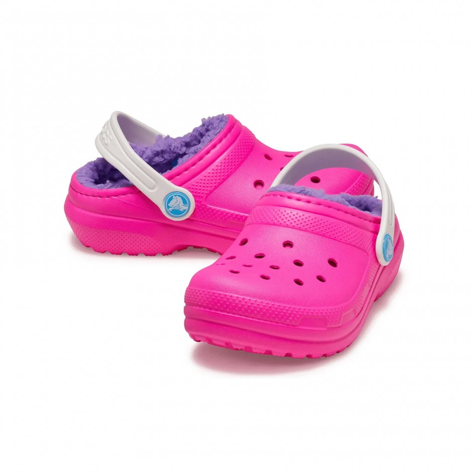 Παιδικά Σανδάλια Ροζ - Crocs Classic Lined Clog